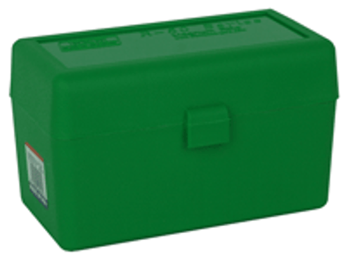 MTM AMMO BOX MAGNUM RIFLE - 50-ROUNDS FLIP TOP STYLE GREEN