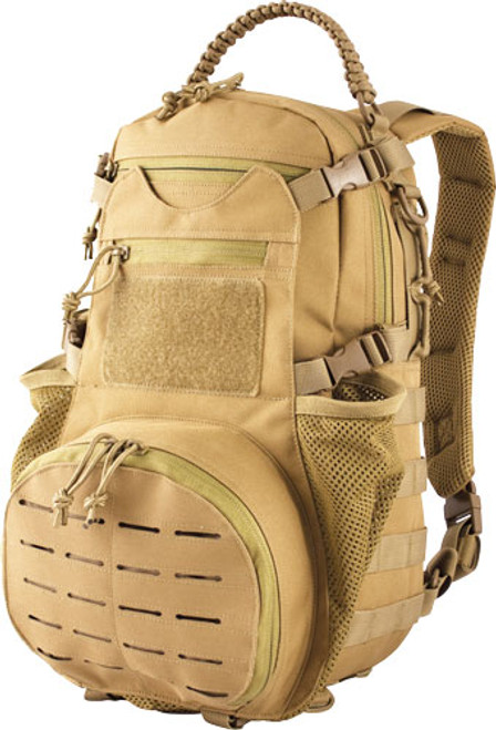 RED ROCK AMBUSH PACK COYOTE - W/ COLLAPSILBE MESH GEAR POCKT