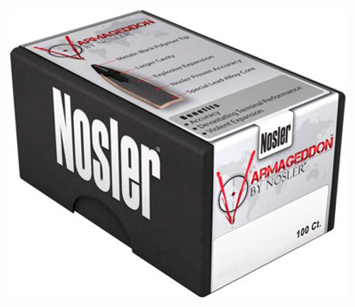 NOSLER BULLETS 22 CAL .224 - 62GR VARMAGEDDON FBHP 100CT