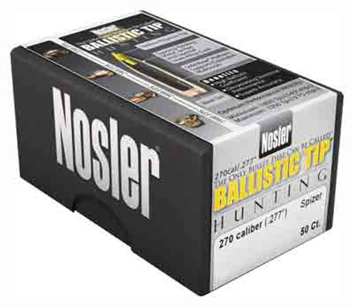 NOSLER BULLETS 270 CAL .277 - 140GR BALLISTIC TIP 50CT