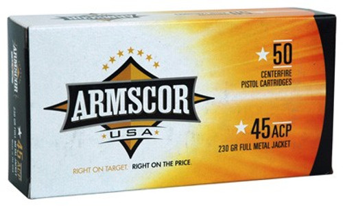 ARMSCOR 45ACP 230GR FMJ - 50RD 20BX/CS MADE IN USA