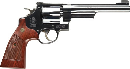 S&W 27 CLASSIC .357 6.5" AS - BLUED CHECKERED WOOD GRIPS