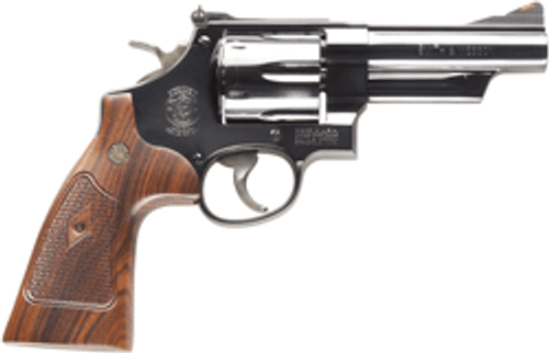 S&W 29 CLASSIC .44MAG 4" AS - BLUED CHECKERED WOOD GRIPS