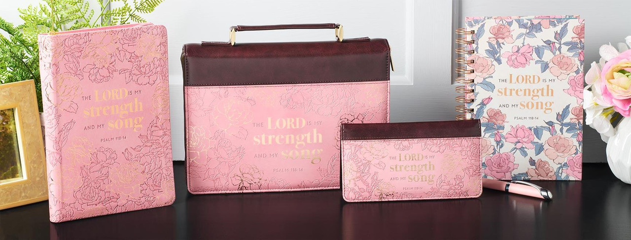 Checkbook Cover Lord Is My Strength & My Song Psalm 118:14