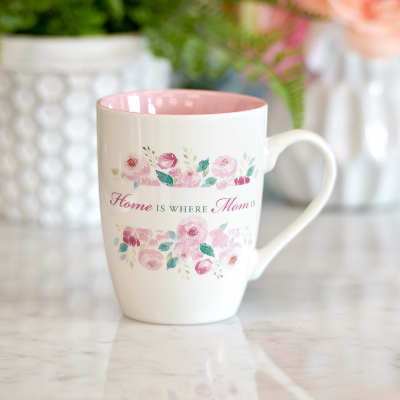 Pink coffee with the name cantinho do joão on the mug on Craiyon