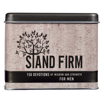 Stand Firm Devotional Cards in a Tin for Men