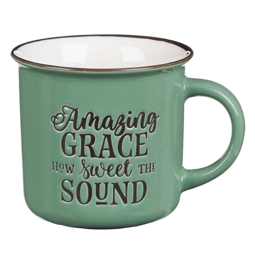 Amazing Grace - Green Camp Style Coffee Mug