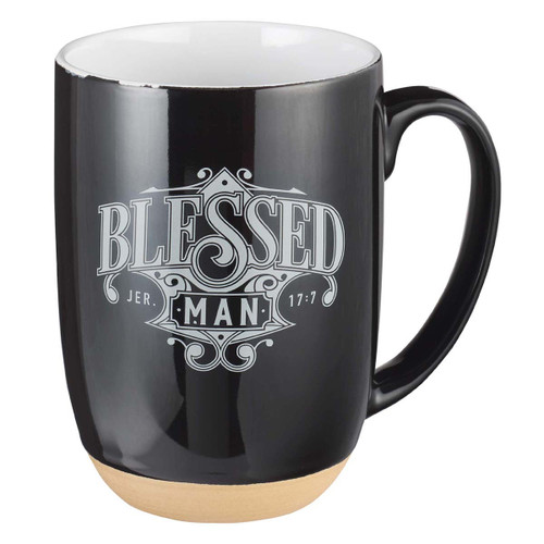 Blessed Blue Peacock Ceramic Coffee Mug - Jeremiah 17:7