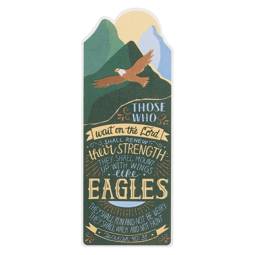 Strength Like Eagles Mountain Premium Cardstock Bookmark - Isaiah 40:31