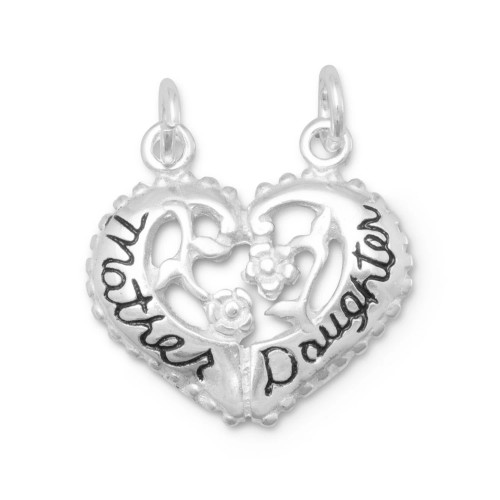 Break-away charm measures 19x15mm.

.925 Sterling Silver