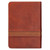 Two-tone Brown Faux Leather Large Print Compact King James Version Bible