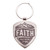 Faith - Matthew 17:20 Metal Keyring