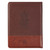 John 3:16 Collection Two-Tone Brown Faux Leather Portfolio Folder With Cross