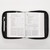 Two-fold Black Faux Leather Organizer Bible Cover