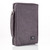 Gray Poly-canvas Bible Cover with Fish Badge