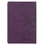 Purple Floral Faux Leather Large Print Thinline King James Version Bible with Thumb Index