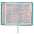 Teal Faux Leather Giant Print Standard-size King James Version Bible with Thumb Index