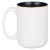 Strength and Shield White and Black Ceramic Coffee Mug - Psalm 28:7