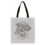 Refuge and Strength Black and White Shopping Tote Bag - Psalm 46:1