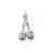 Shake it with these adorable 3D maracas. Charm measures 5mm x 17.9mm.

.925 Sterling Silver