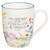 Strength and Shield Floral Meadow Ceramic Coffee Mug - Psalm 28:7