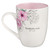Bless You and Keep You Pink Floral Ceramic Coffee Mug - Numbers 6:24