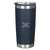 Be Strong and Courageous Navy Stainless Steel Travel Tumbler - Joshua 1:9