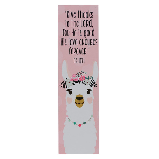 Give Thanks to the LORD Sunday School/Teacher Bookmark Set - Psalm 107:4