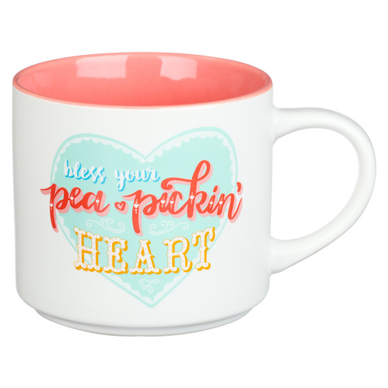 Pea Pickin’ Heart Ceramic Coffee Mug