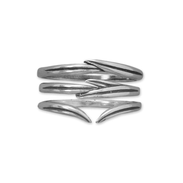 A symbol of love and loyalty! Oxidized sterling silver ring set features three unique rosemary sprig designs. Rings are approximately 2.6-4mm wide. Available in whole sizes 6-9.

.925 Sterling Silver