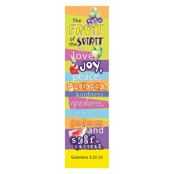 Fruit of the Spirit Sunday School/Teacher Bookmark Set - Galatians 5:22-23 Bookmarks