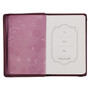 Walk By Faith Beet Red Faux Leather Classic Journal with Zippered Closure - 2 Corinthians 5:7