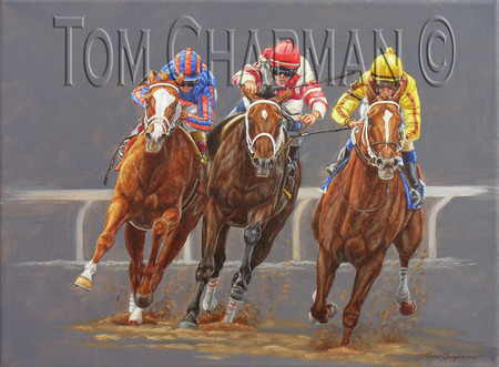Rags to Riches, 2007 Belmont Stakes, giclee print