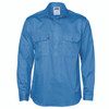 DNC Close Front Cotton Drill Shirt - Long Sleeve 3204