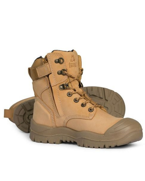 Mongrel R Series  561050 Wheat High Ankle ZipSider Boot - MONGREL Kings Workwear   kingsworkwear.com.au