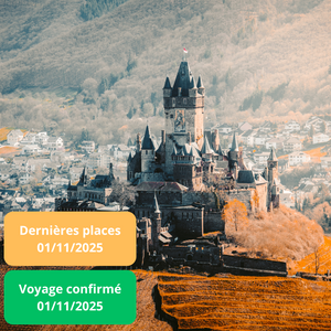 Samedi 01/11/2025 Les Merveilles de la Moselle : Trèves, Cochem, Brug Eltz et la capitale luxembourgeoise au sein de l'Holiday Inn Express Trier 3 étoiles✔️CONFIRMÉ Samedi 01/11/2025 Les Merveilles de la Moselle : Trèves, Cochem, Brug Eltz et la capitale luxembourgeoise au sein de l'Holiday Inn Express Trier 3 étoiles✔️CONFIRMÉ