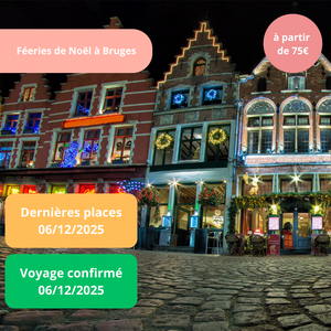 Samedi 06/12/2025 Féeries de Noël à Bruges✔️CONFIRMÉ Samedi 06/12/2025 Féeries de Noël à Bruges✔️CONFIRMÉ
