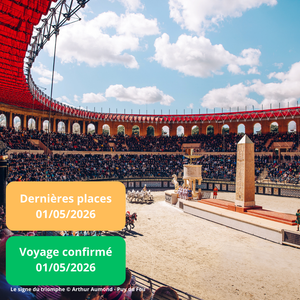 Vendredi 01/05/2026 Week-end prolongé au Puy du Fou au sein de l'hôtel Mercure La Roche-sur-Yon ✔️CONFIRMÉ