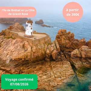 Vendredi 07/08/2026 L'ile de Bréhat et la Côte de Granit Rose au sein du Campanile Saint-Brieuc centre ville, 3 étoiles✔️CONFIRMÉ Vendredi 07/08/2026 L'ile de Bréhat et la Côte de Granit Rose au sein du Campanile Saint-Brieuc centre ville, 3 étoiles✔️CONFIRMÉ