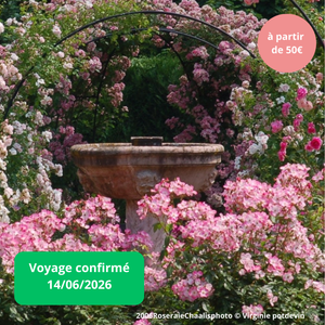 Dimanche 14/06/2026 La fête de la rose au Domaine de Chaalis✔️CONFIRMÉ