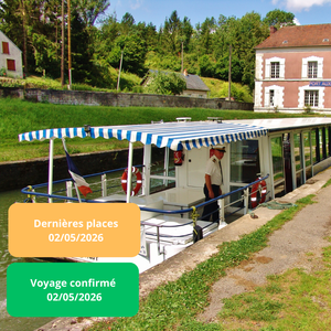 Samedi 02/05/2026 Croisière déjeuner sur le Canal de l'Ourcq✔️CONFIRMÉ