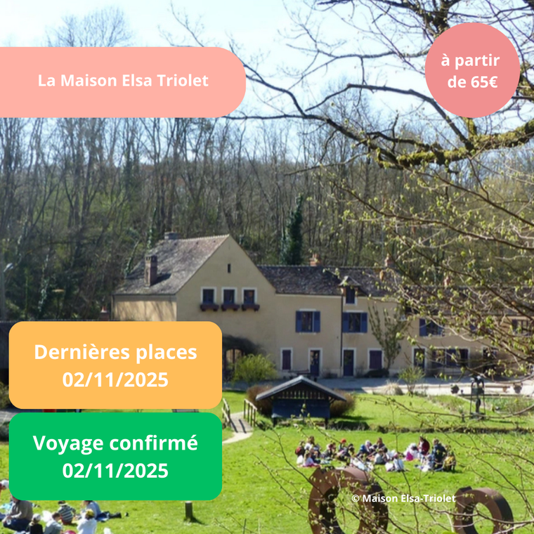 Dimanche 02/11/2025 Maison Elsa Triolet-Aragon✔️CONFIRMÉ Dimanche 02/11/2025 Maison Elsa Triolet-Aragon✔️CONFIRMÉ