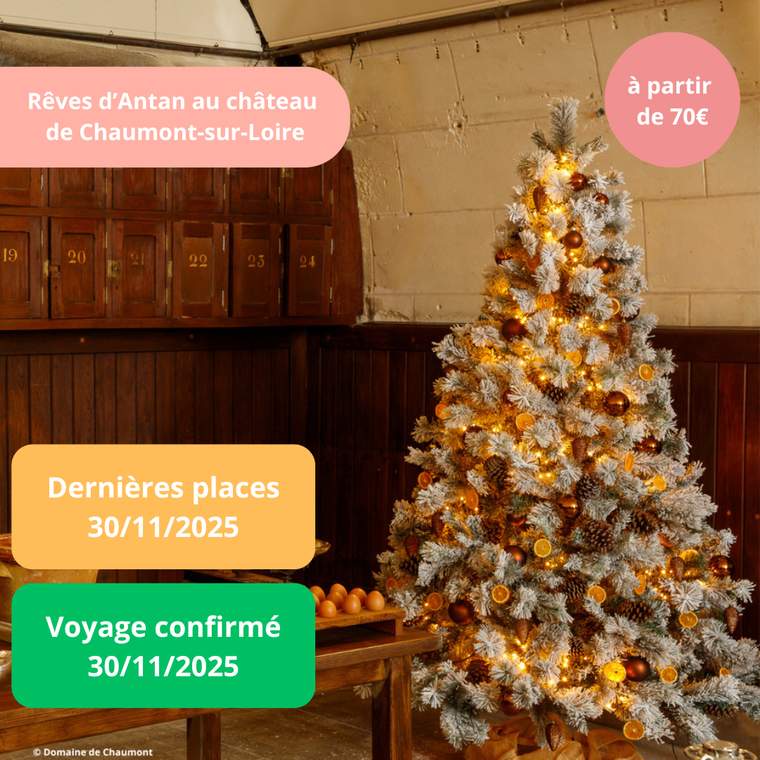 Dimanche 30/11/2025 Rêves d'Antan au Château de Chaumont-sur-Loire✔️CONFIRMÉ