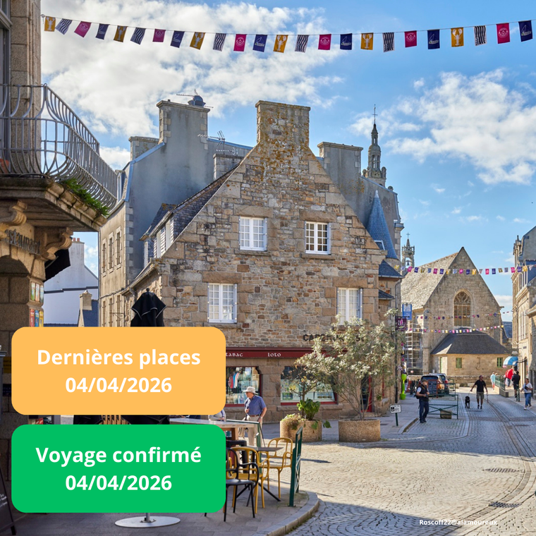 Samedi 04/04/2026 Roscoff et la Côte des Légendes✔️CONFIRMÉ