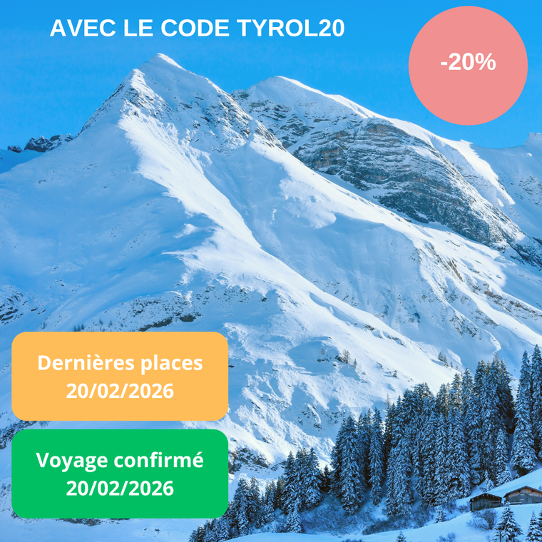 Vendredi 20/02/2026 les charmes du Tyrol : Innsbruck, Wattens, Pertisau, Alpbach, Rattenberg, Kitzbuhel, Salzbourg✔️CONFIRMÉ