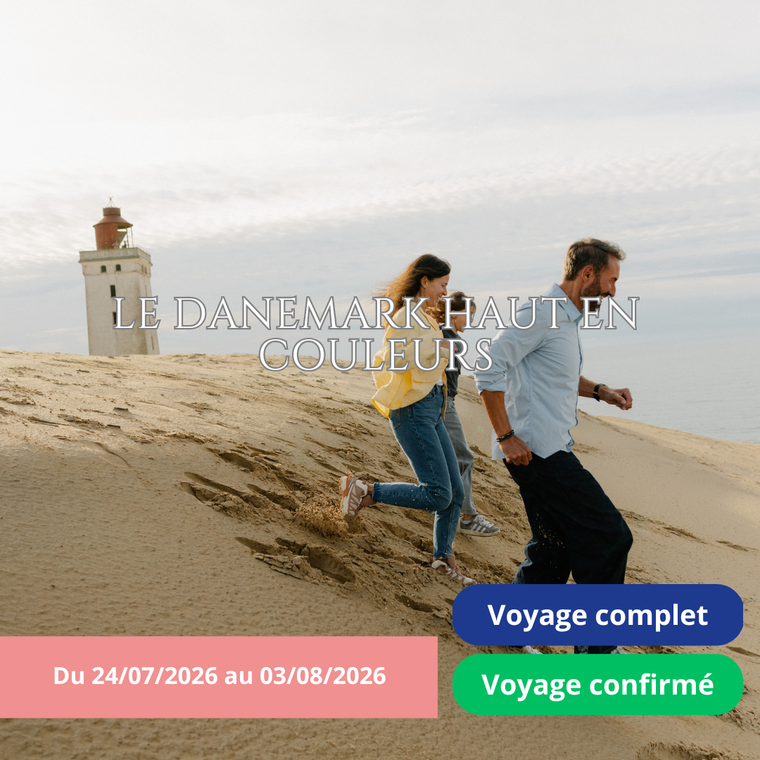 Vendredi 24/07/2026  Le Danemark haut en couleurs : Odense, Aarhus, Aalborg, Roskilde, Copenhague, Malmö, Skagen, Råbjerg Mile,  Rubjerg Knude, Hambourg✔️CONFIRMÉ