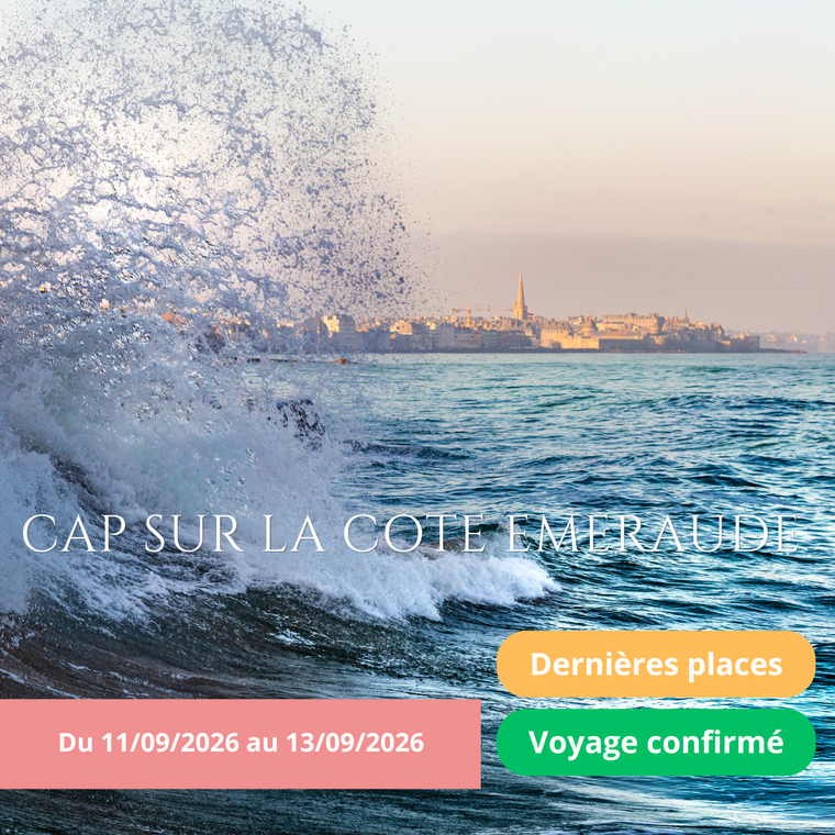 Vendredi 11/09/2026 Cap sur la côte Émeraude : Saint-Malo, Mont-Saint-Michel et Cancale au sein du Kyriad Prestige 3 étoiles✔️CONFIRMÉ