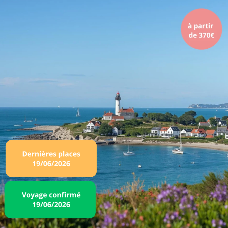 Vendredi 19/06/2026 Escapade vendéenne : Les sables-d'Olonne, Ile d'Yeu, la rivière salée au sein de l'ibis Styles Les Sables-d'Olonne 3 étoiles✔️CONFIRMÉ