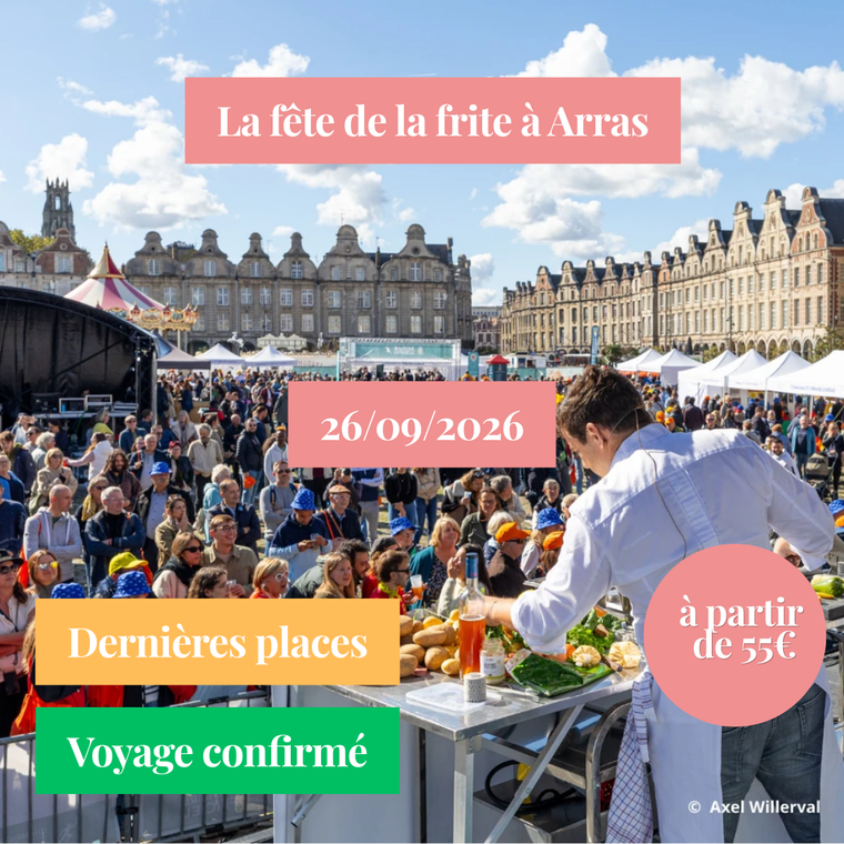 Samedi 26/09/2026 La fête de la frite à Arras✔️CONFIRMÉ