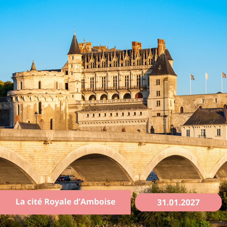 Dimanche 31/01/2027 La Cité Royale d'Amboise : sur les traces de Léonard de Vinci